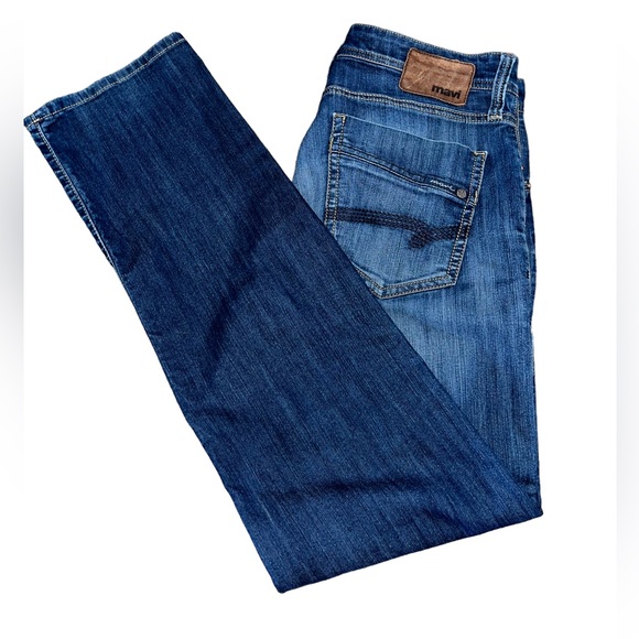 Mavi Other - Mavi Jeans Mens 34X34 Blue Zach Straight Leg Casual Denim Stretch Mid Wash